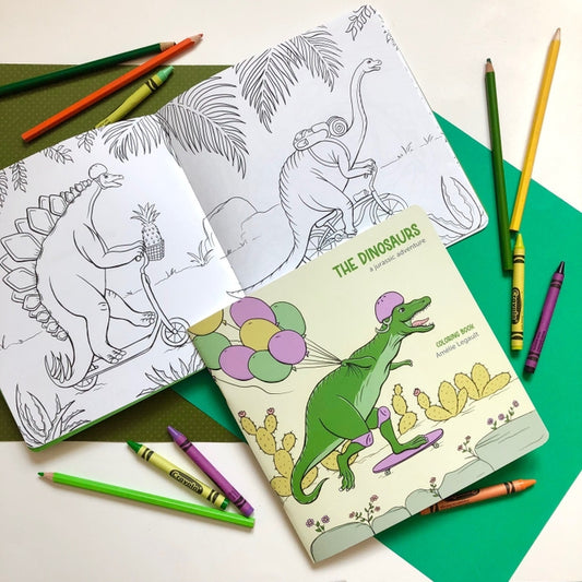 Cahier à colorier - Les dinosaures