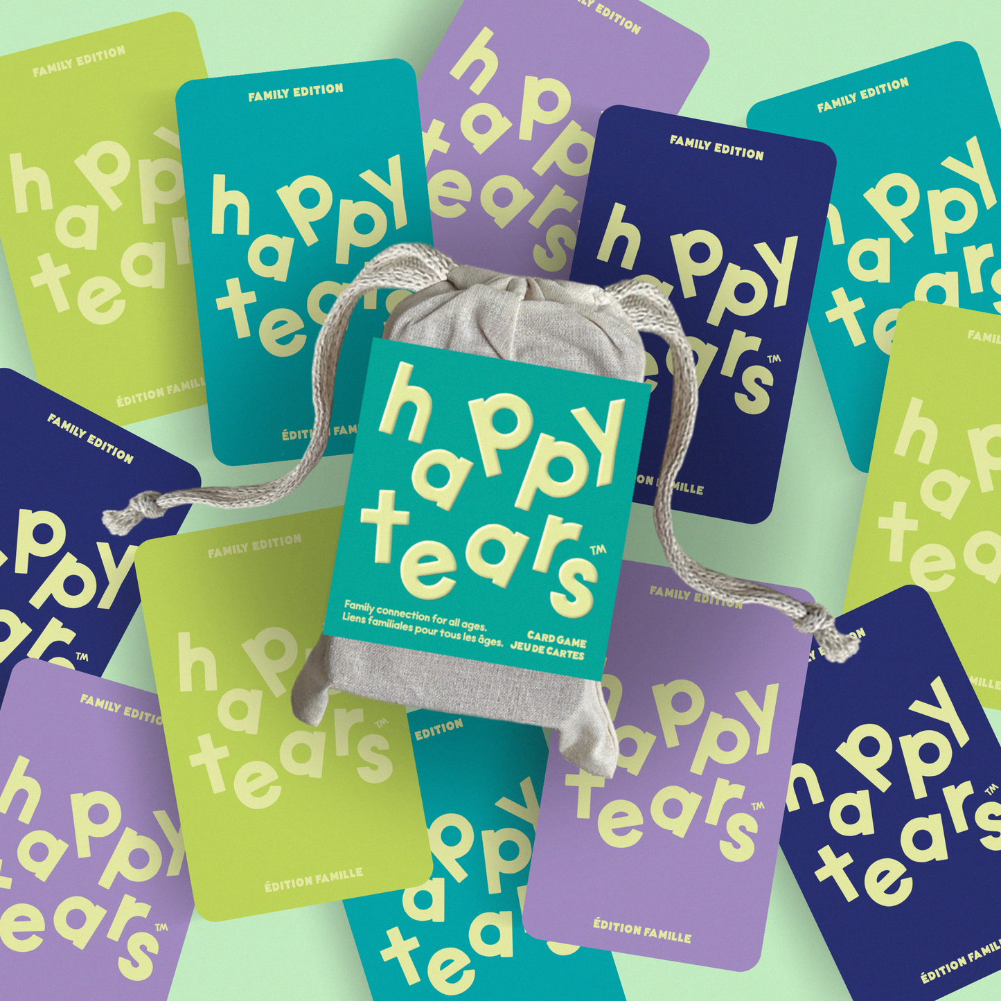 Happy tears : édition familiale (cartes de conversation bilingues)