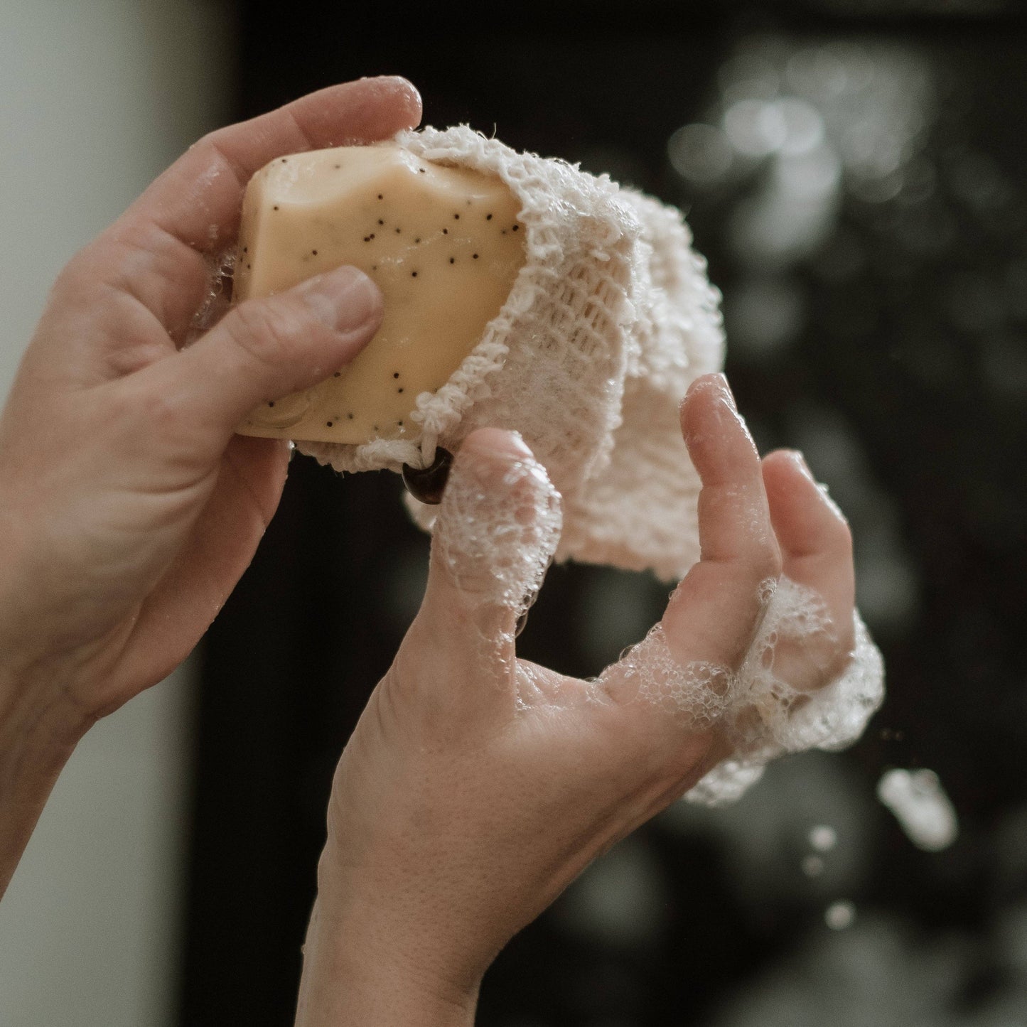 Sac à savon en sisal / éponge exfoliante naturelle