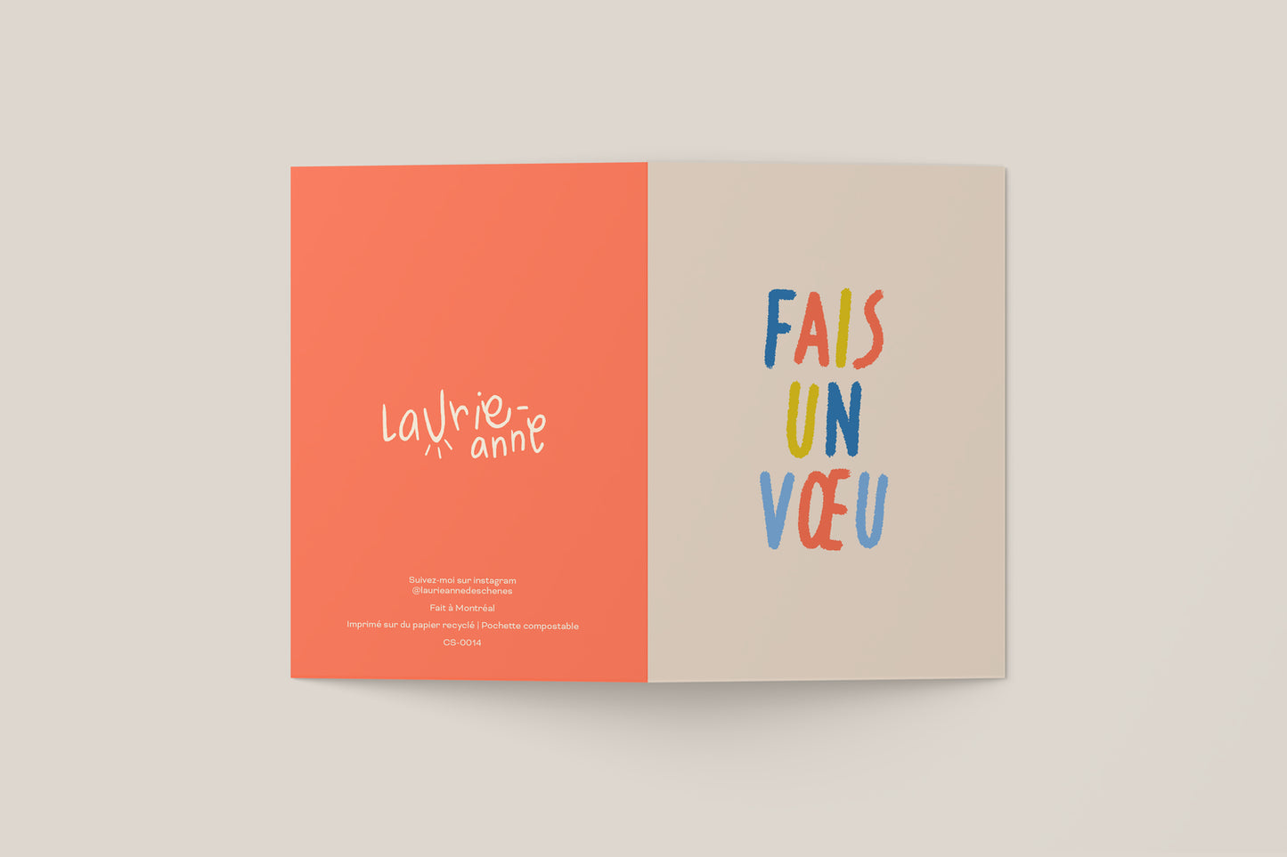 Carte de souhaits - Fais un voeu