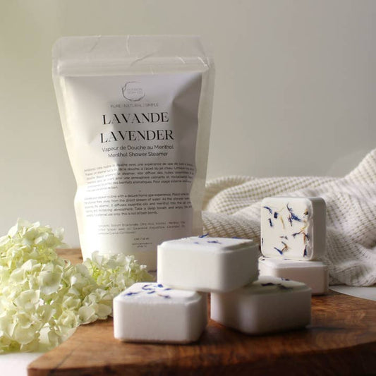 Galets de douche - Lavande - paquet de 5