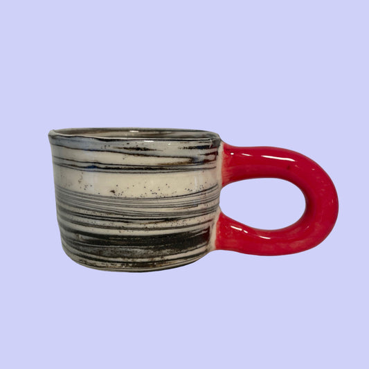 Tasse Marbrée - Rouge