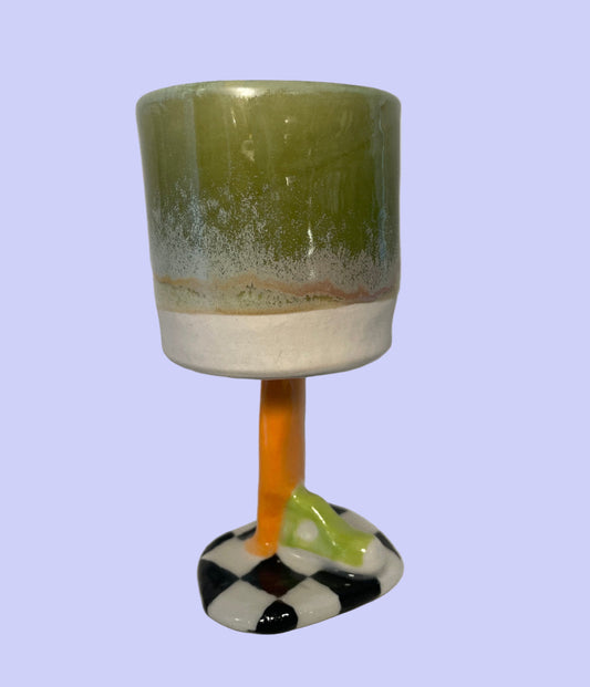 Verre à pied - Vert