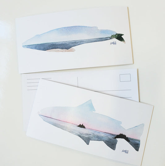 Carte postale - Baleine