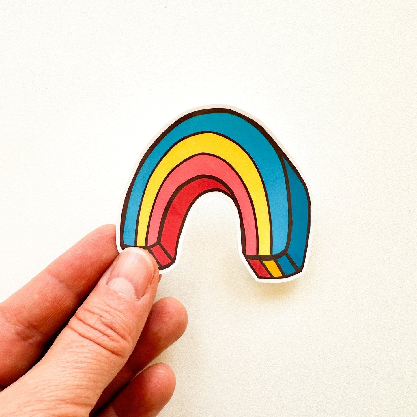 Autocollant - Lucky charm arc-en-ciel